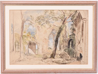 Lot 246 - Follower of Copley Fielding (1787-1855) Abbey Ruins