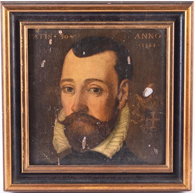 Lot 120 - English School (16th Century) Portrait of a Gentleman