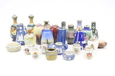 Lot 71 - Collection of silver-mounted porcelain and pottery