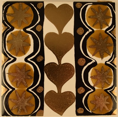 Lot 525 - Seven tiles designed by Rhys and Jane Powell