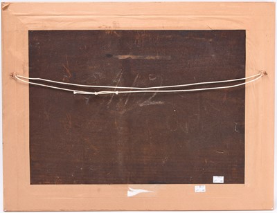 Lot 368 - Attributed to Thomas Fenwick (fl.1835-1850) Fishing Boats at a Harbour Town