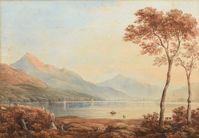 Lot 666 - Copley Fielding (1787-1855) A Highland Loch