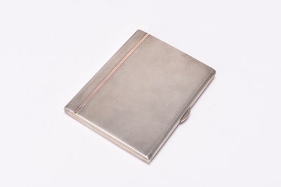 Lot 8 - A silver cigarette case