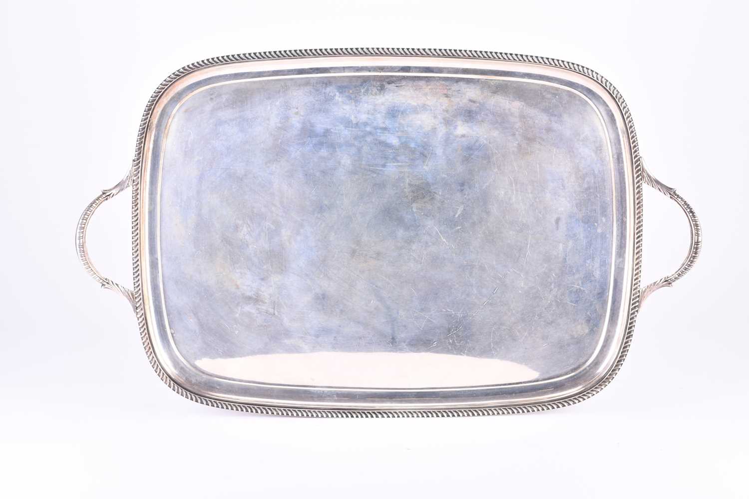 Lot 1 - An Elkington and Co silver two handled tray