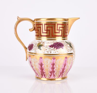 Lot 107 - John Rose Coalport jug with monogrammed initials, circa 1800-1810