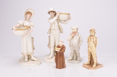 Lot 78 - A group of Royal Worcester figures, mainly 19th century