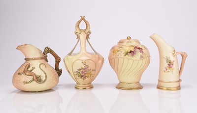 Lot 81 - A group of Royal Worcester ornamental porcelain, early 20th century