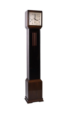 Lot 239 - An Art Deco longcase clock of small proportions or 'grandmother clock'