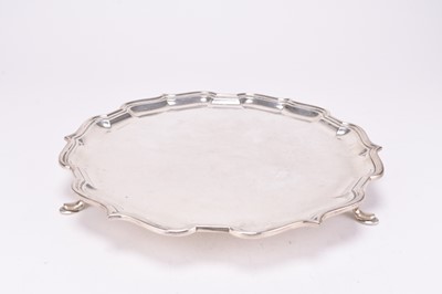 Lot 42 - A silver salver