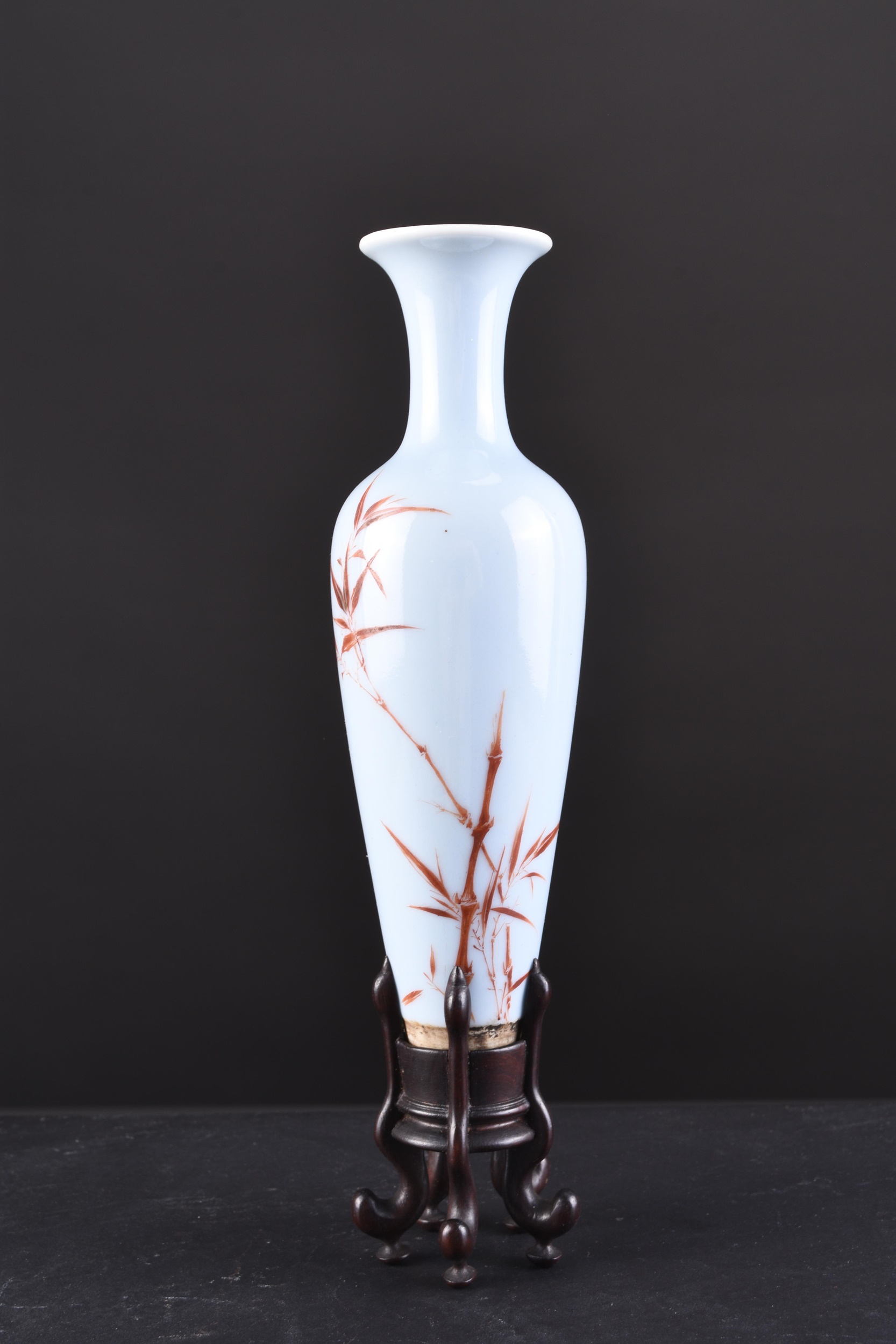 Lot 22 - A Chinese Claire de Lune amphora vase with