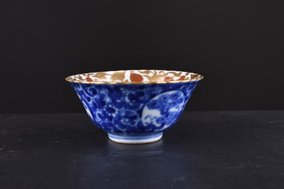 Lot 200 - A Japanese Imari porcelain saki cup by Eiraku, Meiji era