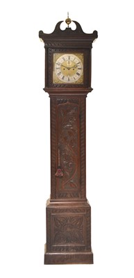 Lot 377 - An early 18th century oak longcase clock by Samuel Watson of London