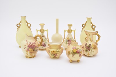 Lot 85 - Group of Royal Worcester and Grainger's Worcester, late 19th/early 20th century