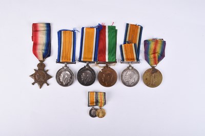 Lot 144 - Three WW1 medal pairs including one with miniatures