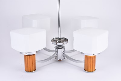 Lot 231 - An Art Deco style four-branch ceiling light