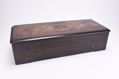 Lot 473 - A Nicole Freres inlaid rosewood music box