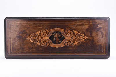 Lot 473 - A Nicole Freres inlaid rosewood music box