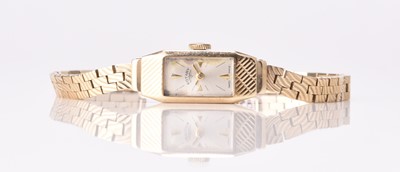 Lot 315 - Rotary: A lady's 9ct gold bracelet watch