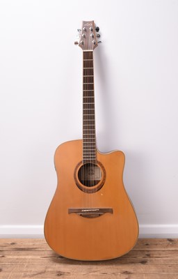 Lot 485 - A Lag 'Four Seasons: Summer' steel string electro-acoustic guitar