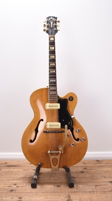 Lot 261 - A Guild X-500 or X-175 hollow-bodied electric guitar, circa 1953