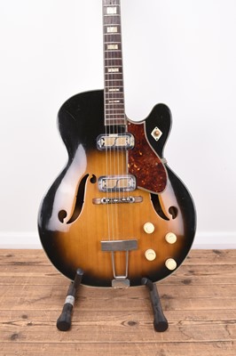 Lot 495 - A Harmony 'Meteor' hollow-bodied electric guitar