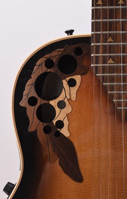 Lot 481 - An Ovation Elite steel string electro-acoustic guitar, 1980s