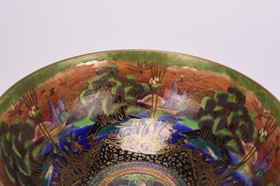 Lot 94 - Wedgwood 'Poplar Trees' and 'Woodland Bridge' Fairyland lustre punch bowl