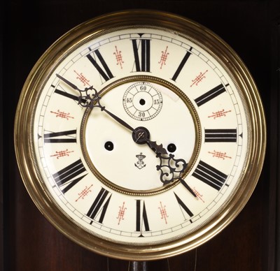 Lot 522 - A Gustav Becker Vienna wall clock