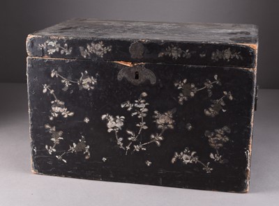 Lot 123 - A Chinese Fuzhou (Foochow) lacquer chest, Qing Dynasty