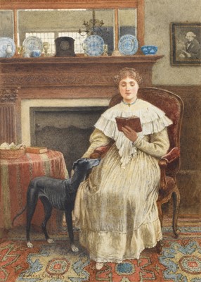 Lot 366 - Henry Towneley Green (1836-1899) A Morning at Home