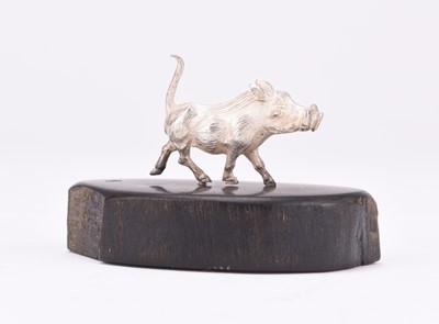 Lot 100 - A Patrick Mavros silver model of a Warthog