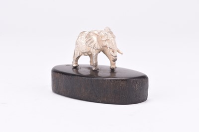 Lot 103 - A Patrick Mavros silver model of an elephant