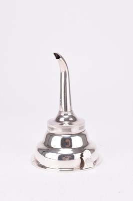 Lot 30 - A George III silver wine funnel