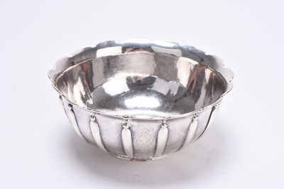 Lot 8 - A George II Irish silver bowl by Alexander Brown