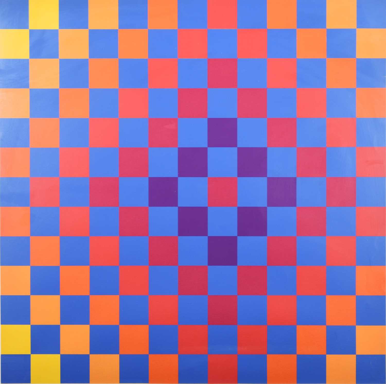 Lot 737 - Op Art Composition with Squares
