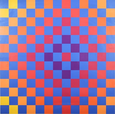 Lot 62 - Op Art Composition with Squares