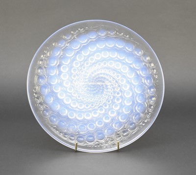 Lot 182 - Rene Lalique 'Volutes' plate, first introduced 1934