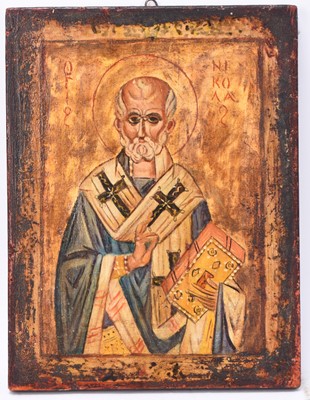 Lot 642 - Orthodox Icon of St Nicholas