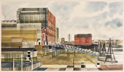 Lot 146 - Ronald Maddox (1930-2018) Thames Foreshore, Wapping