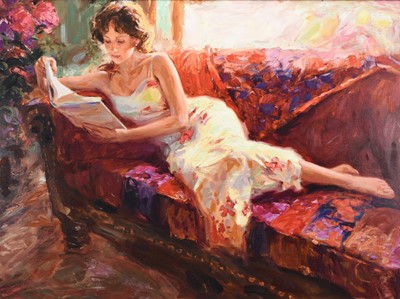 Lot 239 - Vladimir Volegov (b.1957) The Red Couch