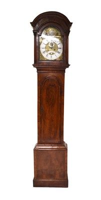 Lot 149 - A George III inlaid mahogany brass dial longcase clock by Thomas Pierce of Bristol