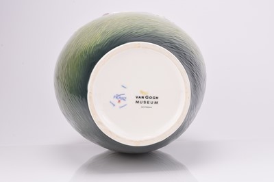 Lot 580 - A large Franz Collection porcelain Van Gogh 'White Roses' vase, 20th/21st century