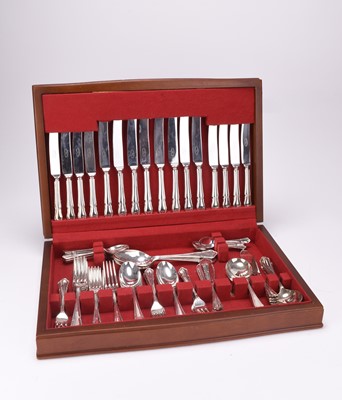 Lot 70 - A canteen of silver plated cutlery