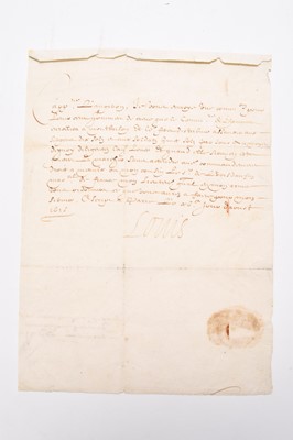 Lot 53 - Louis XIII (1601-43) King of France 1610-43. Letter signed.