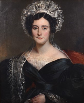 Lot British School (19th Century) Half Length Portrait of a Lady