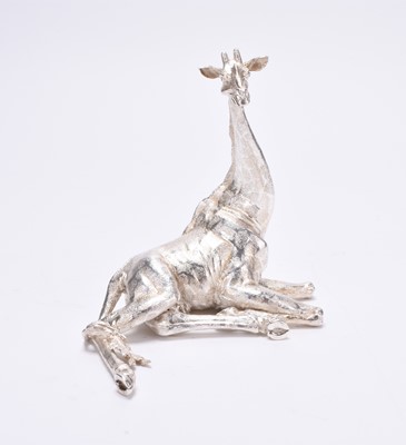 Lot 17 - A Patrick Mavros silver model of a giraffe