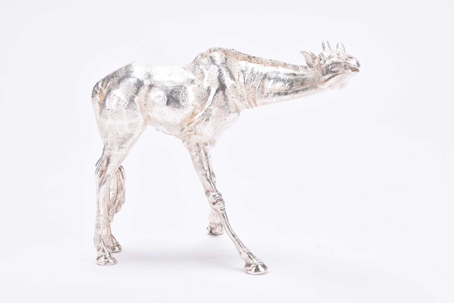 Lot 18 - A Patrick Mavros silver model of a giraffe