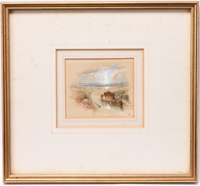 Lot 345 - Myles Birket Foster (1825-1899) Castle by Moonlight