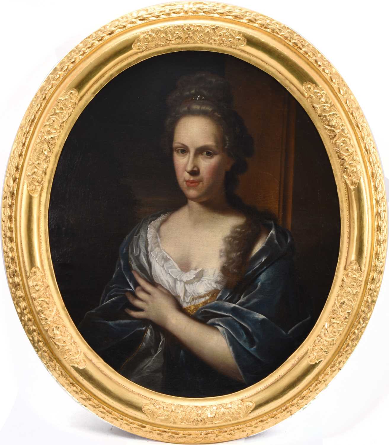 Lot 7 - Pieter van der Werff (1665-1722) Oval Portrait of a Lady