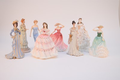 Lot 527 - Royal Doulton and Franklin Mint ladies